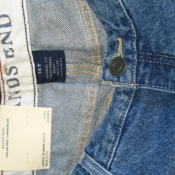 Land's End Traditional Bootcut 16T Jeans - Picture 5 of 11